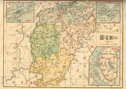 民国时期的江西地图