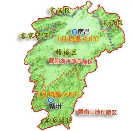江西省的人文地理图